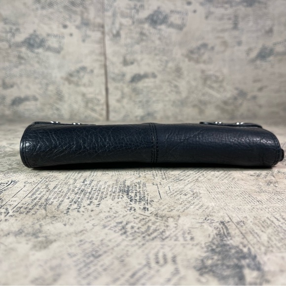 Fossil trifold black leather wallet organizer - Picture 5 of 11